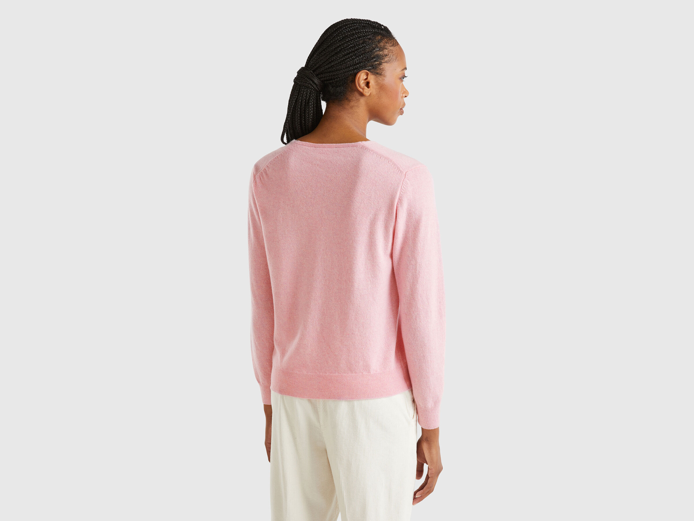V NECK SWEATER L/S Women image number 2